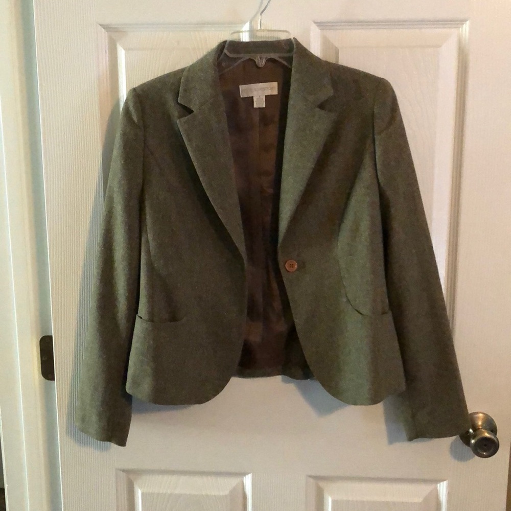 Green Wool Blazer